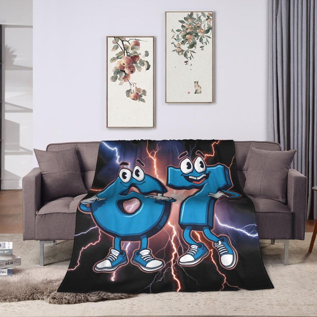 67 Six Seven 6-7 Funny Italian Brainrot Printed Blanket For Men Women Warm Cozy Fluffy Throw Blankets for Couch Multiple Sizes