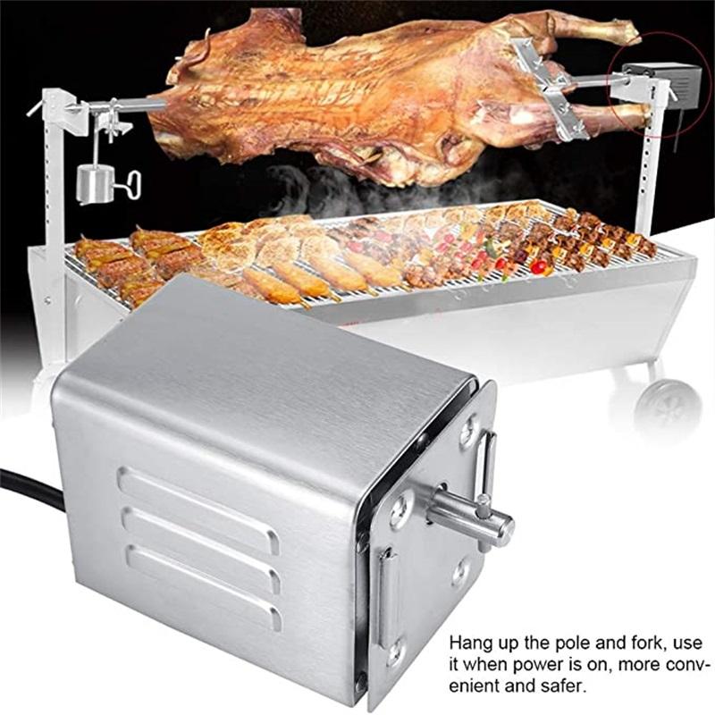 Grill Roaster Electric Motor Goat Pig Chicken BBQ Spit Rotisserie Outdoor Barbecue Accessories SP-S40 Stainless Steel