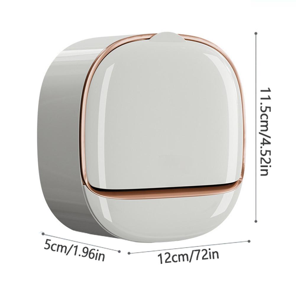 1 Piece Soap Box Free Punching Soap Box Wall-mounted Household Dustproof Drain Water Storage Bathroom Toilet Soap Shelf