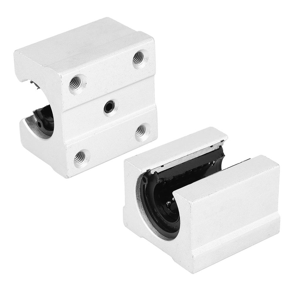 2PCS Open Type Linear Motion Bearing Slide Block Aluminum Alloy Bearing Block