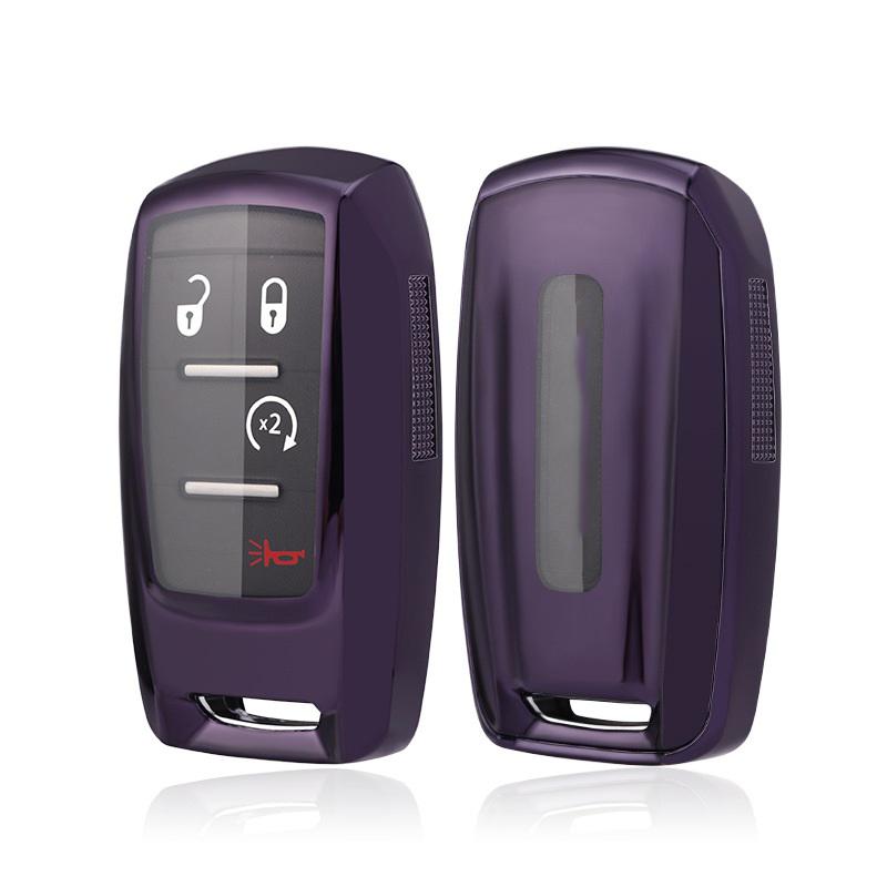 

Styling Mouldings Soft TPU Remote Smart Key Fob Shell Cover Case For Ram 2500 3500 4500 5500 2019 for Chrysler Couve Dodge Jeep