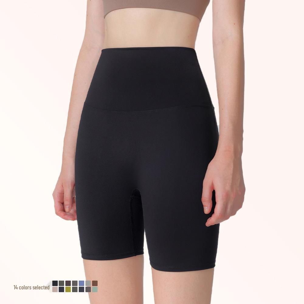 

Шорты для йоги с высокой талией с эффектом «обнажённого тела» - Женские, контроль живота, эффект «персиковых ягодиц», плотная посадка Medium
