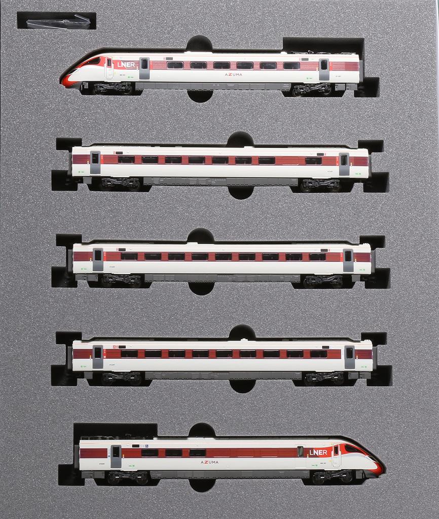 KATO N Gauge British Railways LNER AZUMA Set Eisenbahn-Modellzug, rot, Klasse 800/2, 5 Wagen, 10-1674