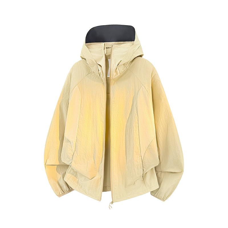 Light and Thin Sunscreen Clothing Women's UV Protection Breathable Jacket Sunscreen Clothing Sunshade Spring and Summer Women's Style Banana Jacket