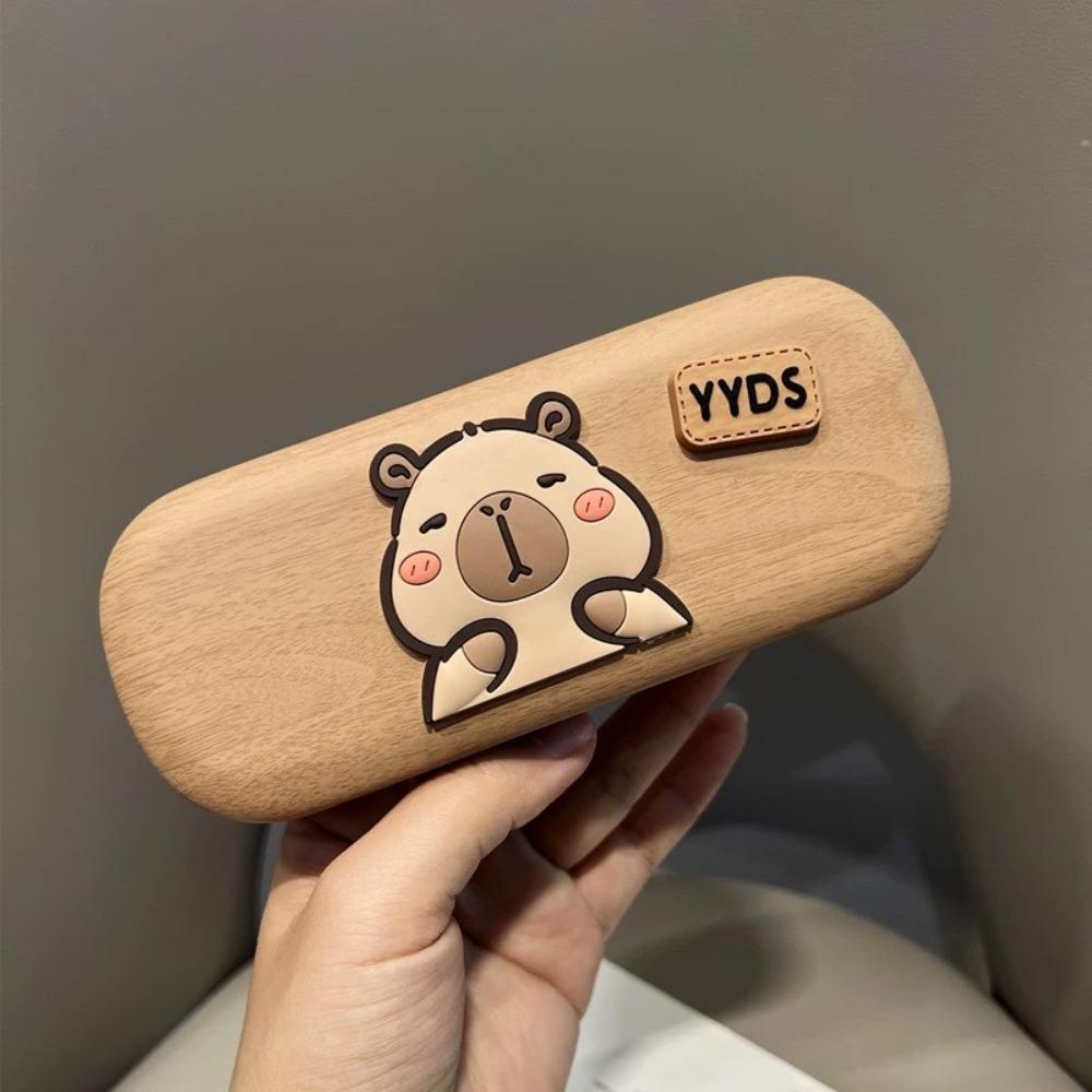 

Портативный чехол для очков Защита для очков от давления Новый принт капибары Чехол для очков 3