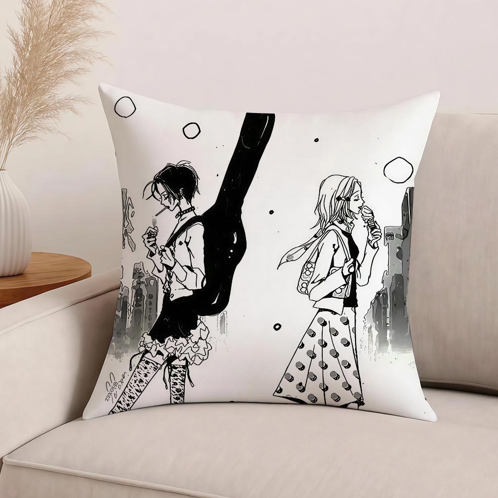 Anime NANA Pillow Case Office Cushions Suitable For Sofa Car Bedroom Decorative Cushion Cover