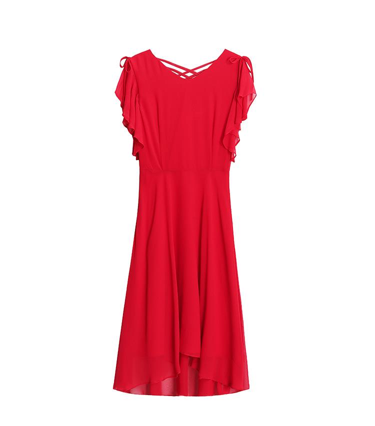 Robe d'été noire en mousseline style Hepburn: Ourlet irrégulier et coupe amincissante