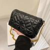 Women's Padded Bag PU Leather Armpit Bag Bag with Diamond Pattern Square Fashion