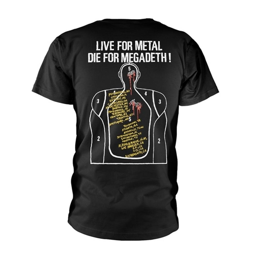Megadeth Unisex Adult Killing For Thrills Back Print T-Shirt