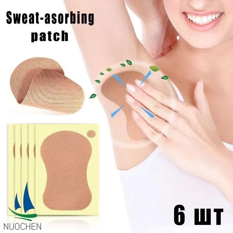 6 Stück Schweißabsorbierendes Pflaster, Unterarm Anti-Schweiß-Pflaster, Unsichtbar, Lang anhaltend, Ultradünn