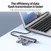 Aluminum Alloy 4 In 1 Type C USB  Hub Adapter  Usb 3.0*4 Port Usb Adapter