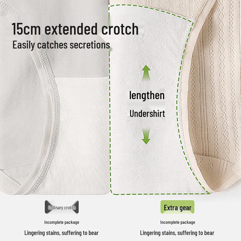 MIIOW Class A Baby Cotton Women's Mid-Waist Underwear