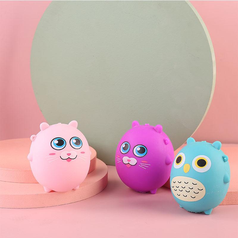Cute Soft Toy Animal Anti Stress Ball Vent Ball Flour Ball Squishi Stress Relief Toys Funny Gift J78