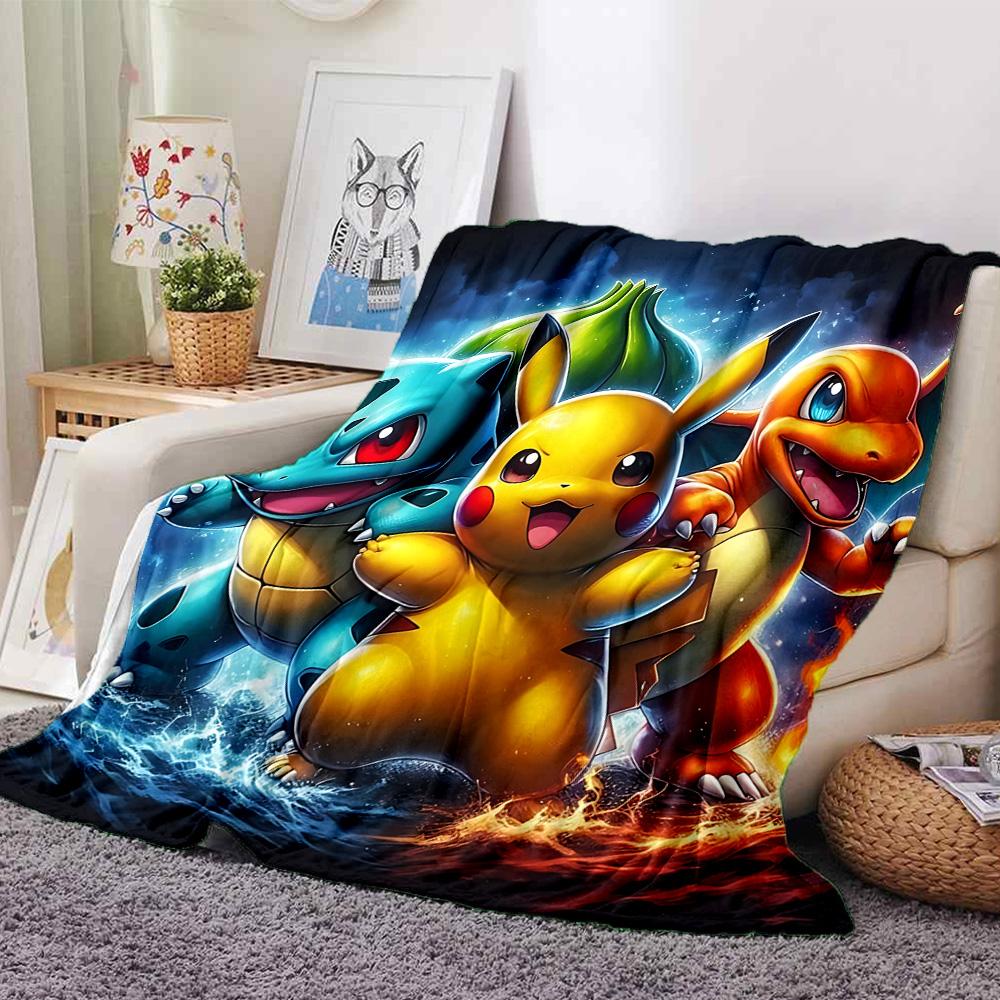 1pc Gengar Space Adventure Flannel Blanket,Ultra Soft Warm Plush Throw for Home Bedroom Bed Sofa Cover Camping Picnic Gift Y72430
