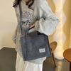 Corduroy Small Square Bag Women's Bag Large Capacity Shoulder Messenger Bag Can Be Printed Logo Handbag