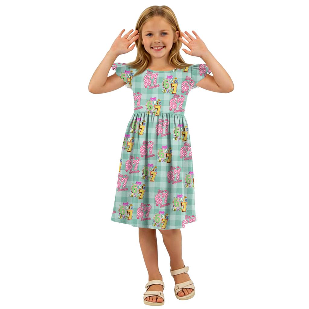 Children's Fashion Casual Flying Sleeve Dress