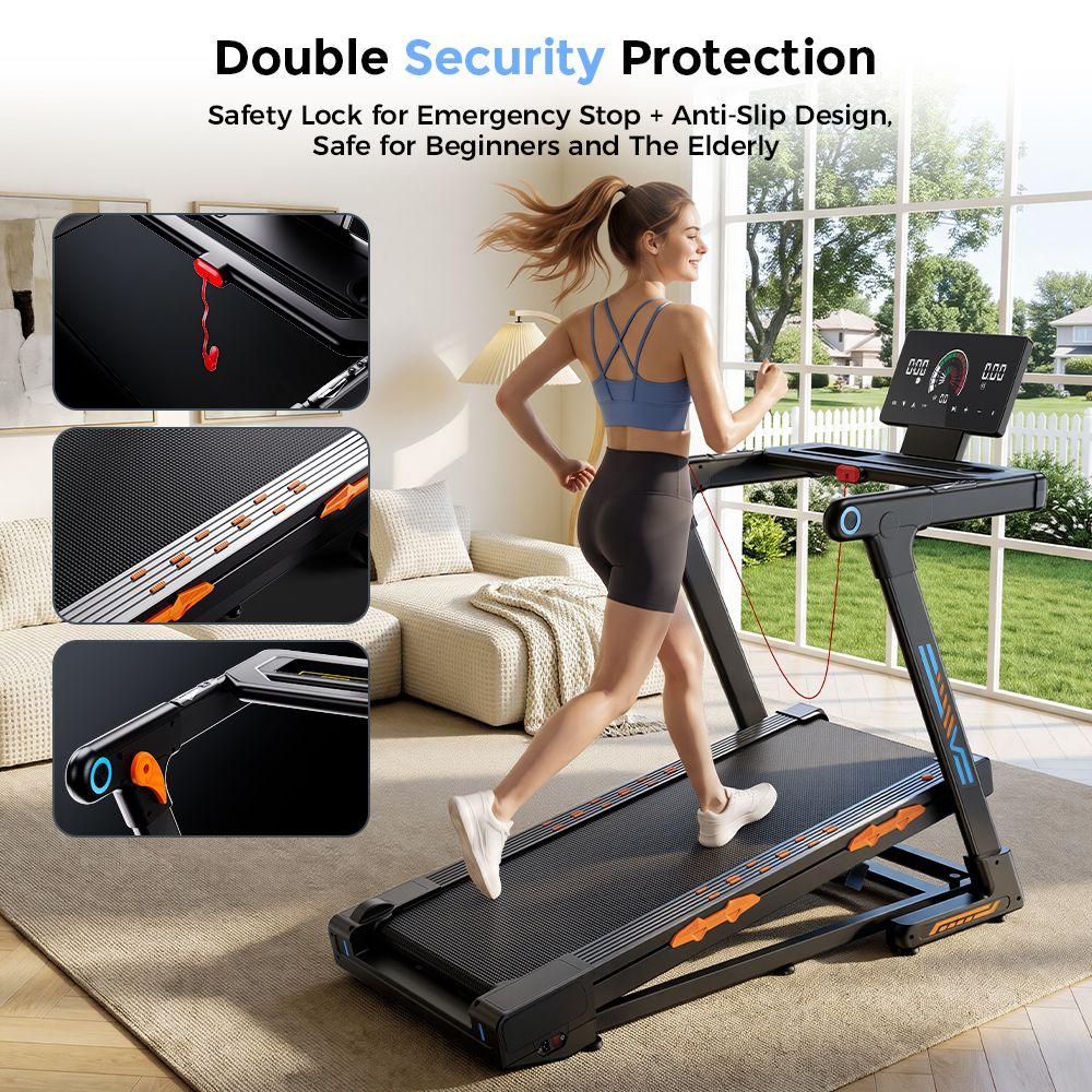 Formill FT71 Foldable Treadmill, 1–16 Km/h, Bluetooth And App, LED Display, 24% Automatic Incline, Max Load 150Kg