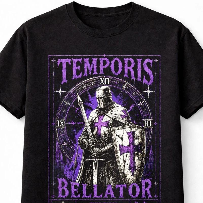 Temporis Bellator Knights Templar Medieval Crusader Knight Unisex TShirt S