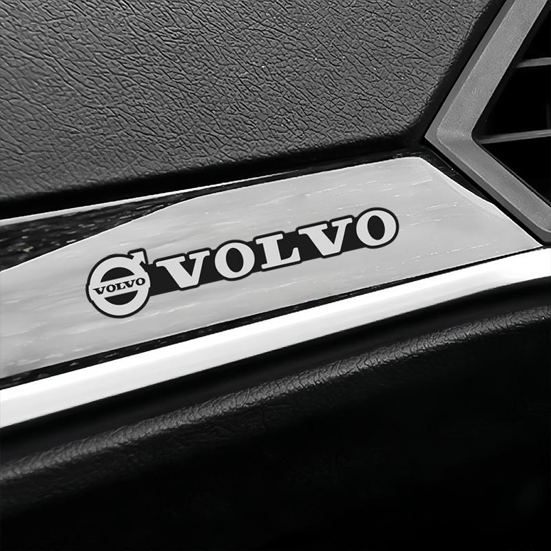 Bjh7 5Pcs 3D Aluminum Car Sticker Speaker Stereo Speaker Emblem Decorative For Volvo XC60 XC90 XC40 V60 V40 V50 S60 V70 S90 S80 V90