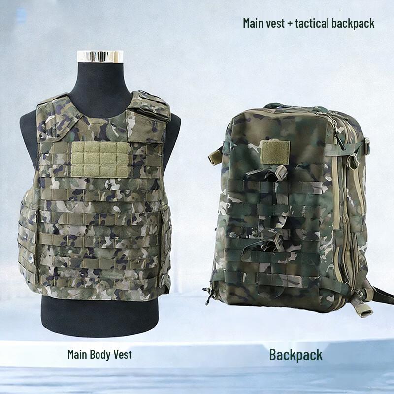 Tactical Combat Vest & Backpack Set