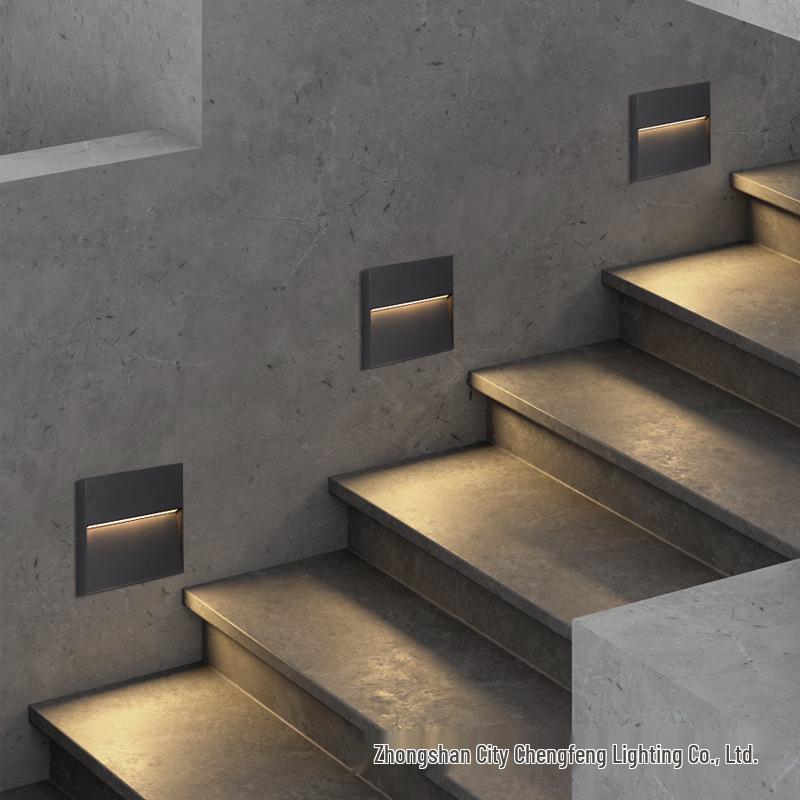 Waterproof LED Step Light for Outdoor Ramps & Corners, Die-Cast Aluminum Plinth Light