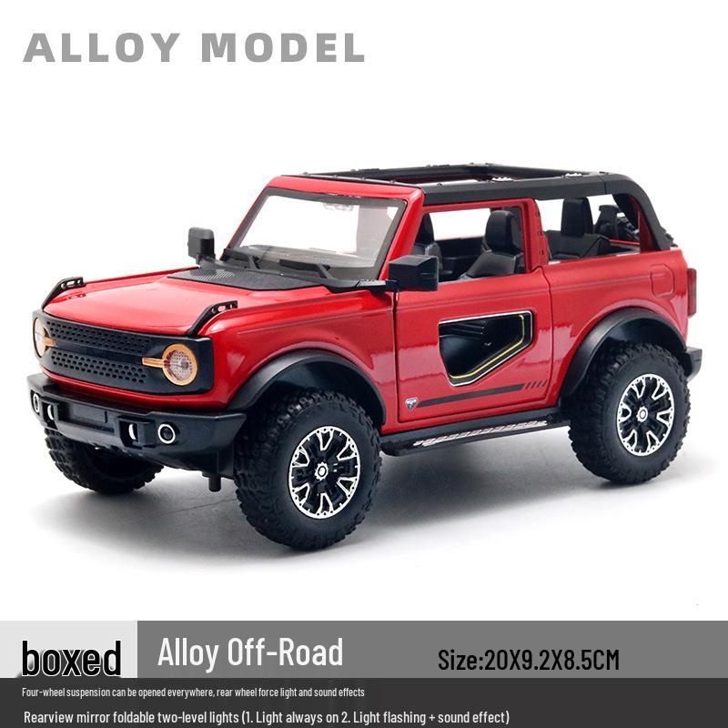 1/24 Alloy Off-Road Vehicle Model Pull-Back Toy with Sound & Light