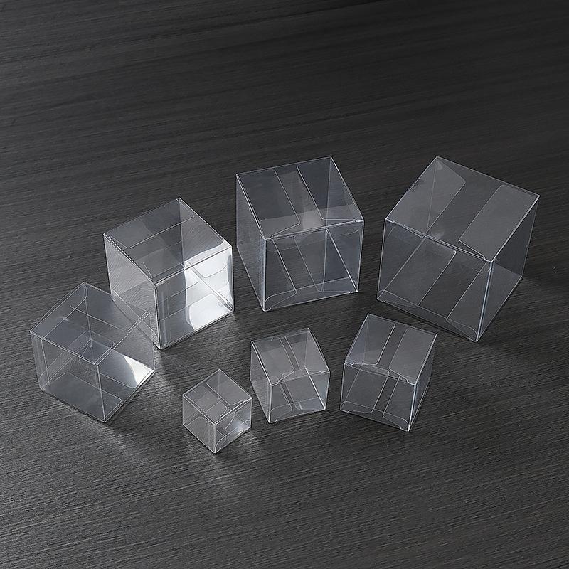 10Pcs PVC Clear Transparent Boxes for Wedding/Christmas Event Favors, Ideal for Chocolate, Candy, Apple Gifts.