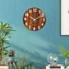 , Luminous Numerals & Hands Dark, Silent Battery Operated Analog Clock for Living Room, Bedroom