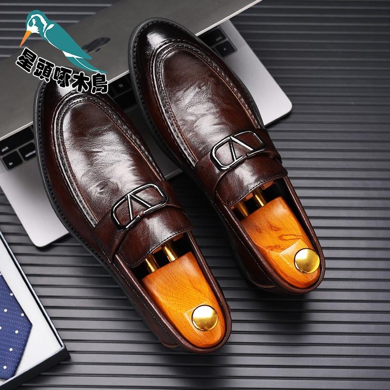 

Новые кожаные туфли Doudou мужские молодежные деловые повседневные мужские кожаные туфли британская мода обувь для ног 44