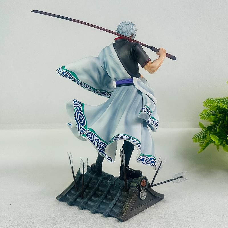 30cm Gintama Sakata Gintoki 2.0 Upgrade Gk Action Figure Anime Statue Collectible Figurine Desk Decoration Toy High Quality Gift For Fans