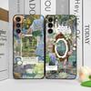 Luxury Beautiful Girl Phone Case for Samsung Galaxy S25 S24 S23 Ultra S22 Plus S21 FE S25 Edge Soft Cover Coque Claude Monet Art