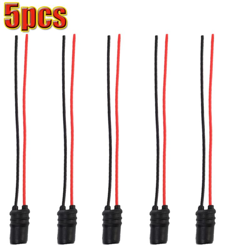 Bulb Socket Car Bulb Extension T10 Connector Wedge Base Bulb Plug for Motorcycle Dashboard Car Lighting Accessories