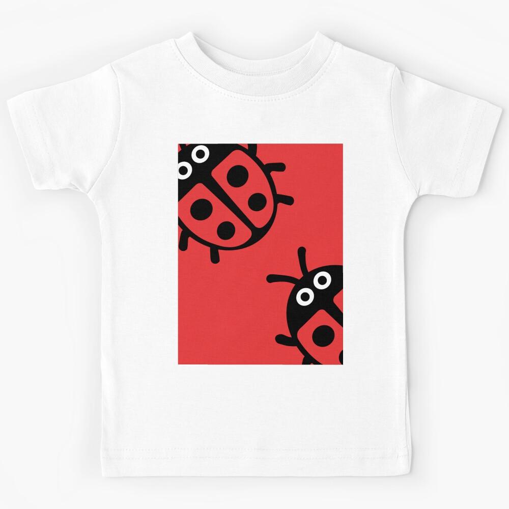 Cute Kids Ladybirds - Coccinellidae Beetle - Red And Black Ladybugs - Sweet Kids Gifts Kids T-Shirt 170