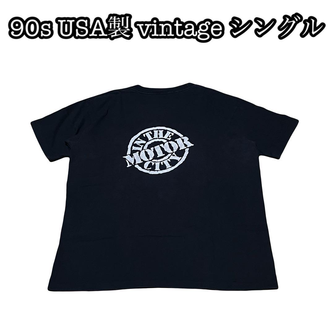 

[USED] 90s USA-made motor TEE, single-stitched, vintage, double-sided, rare