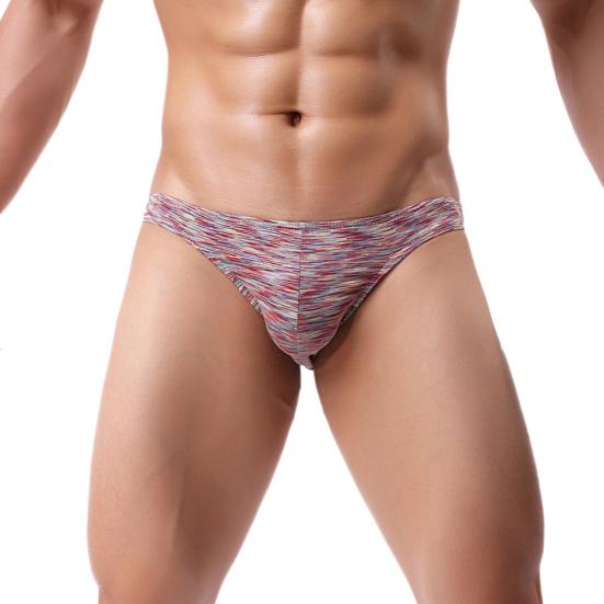 Módní sexy pánské kalhotky s nízkým pasem Elastické prodyšné spodní prádlo z bavlny