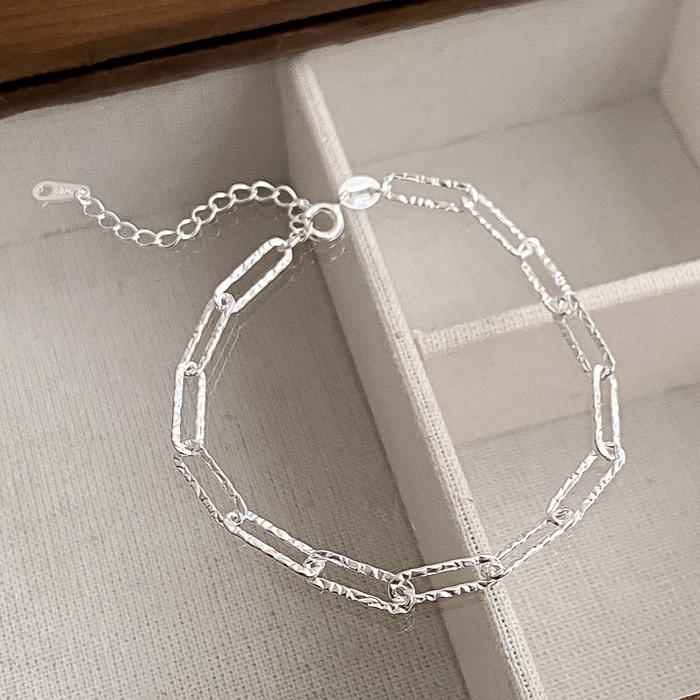 925 Silver Star Moon Bracelet Women Fashion Korean Crystal Double Layer Charm Party Jewelry Gift