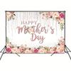 Hintergrund zum Muttertag - Rosa Blume Muttertagsparty Dekoration Hintergrund - Studio Requisiten