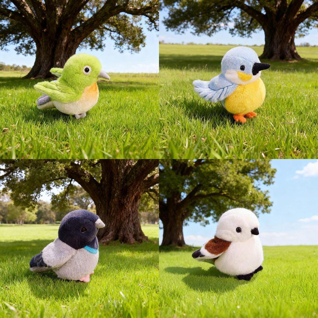 Pigeon And Sparrow Plush Toy With Sound For Kids Birthday Gift