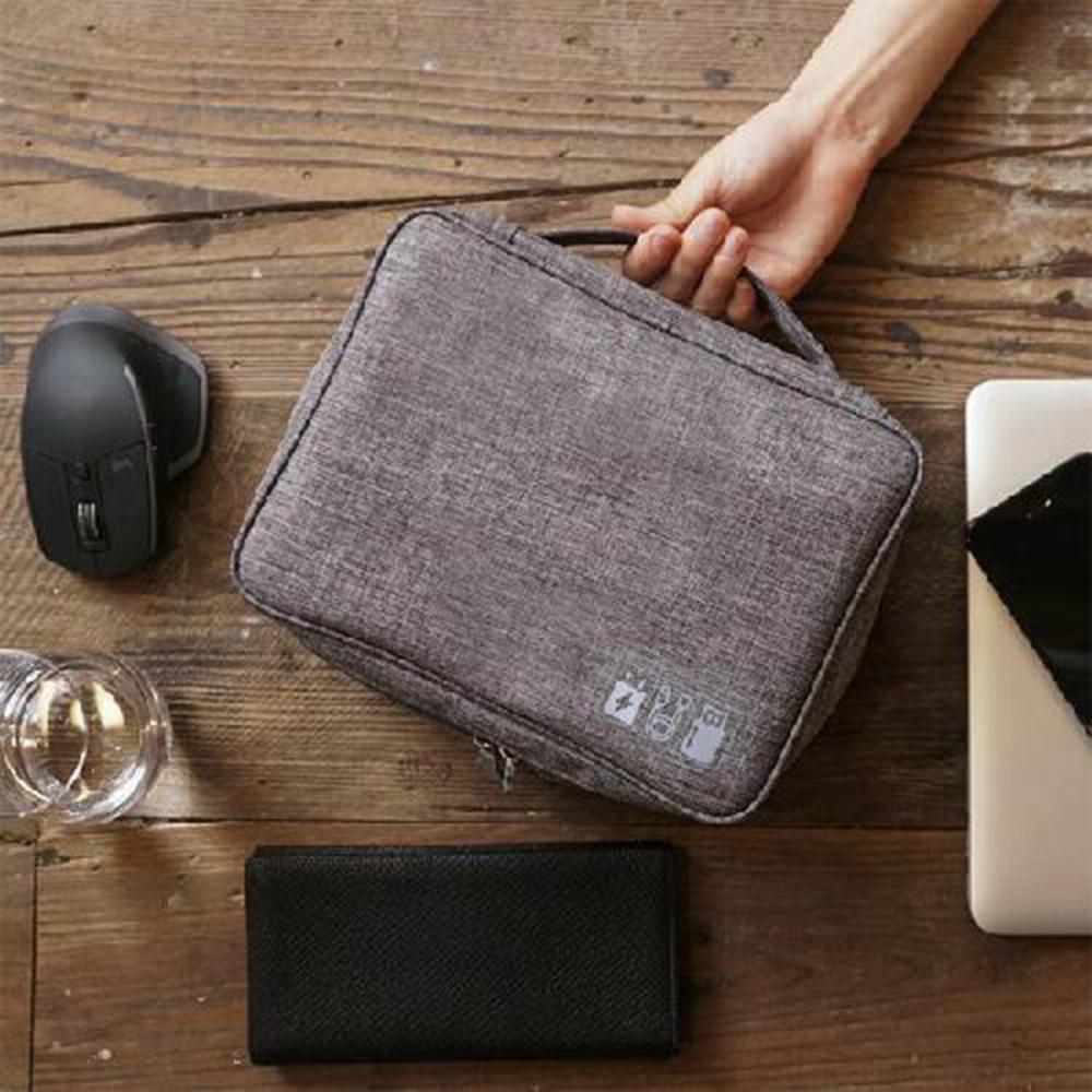 Multifunctional Digital Electronic Storage Bag Polyester Data Cable Portable Storage Bag