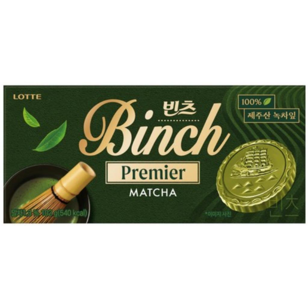 Lotte Korea Snacks Binch Premier Matcha