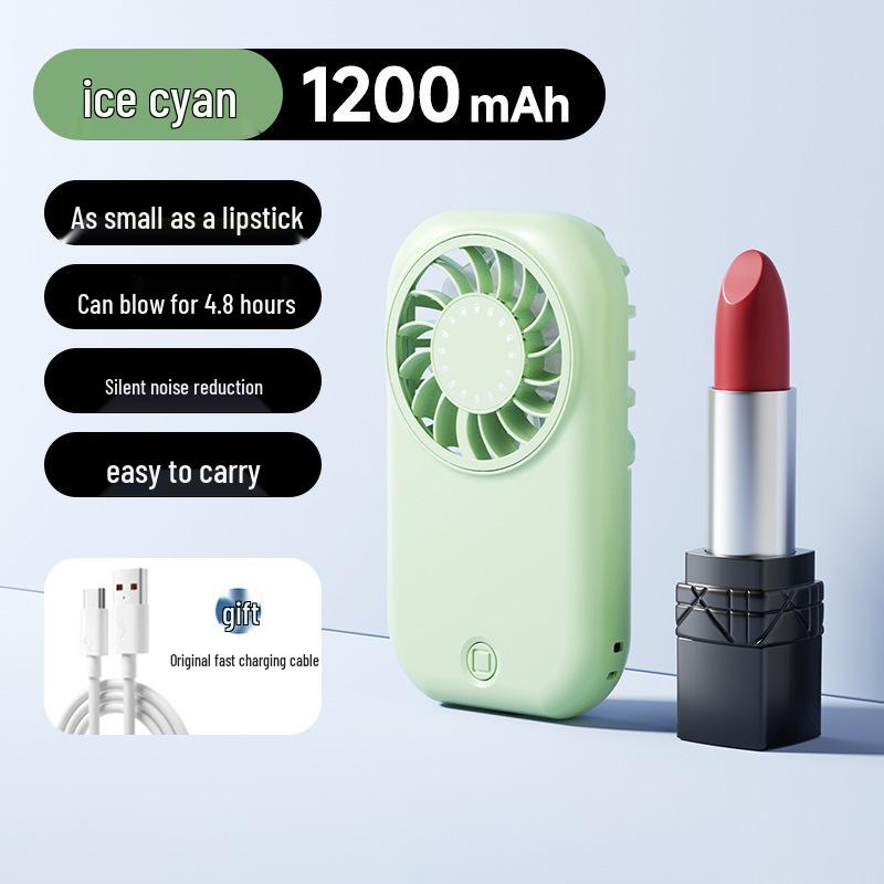 

2026 New Arrival Silent High-Speed Portable Pocket Fan - Powerful Outdoor Mini Handheld Fan 20.1*52.6*93.8mm зелёный