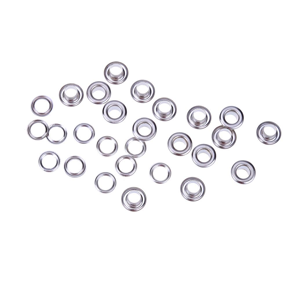 

100pcs 4/5/6/8mm Metal Eyelet Leather Craft Repair Grommet with Washer Round Eye Rings Crafts DIY Iron Hollow Gadget