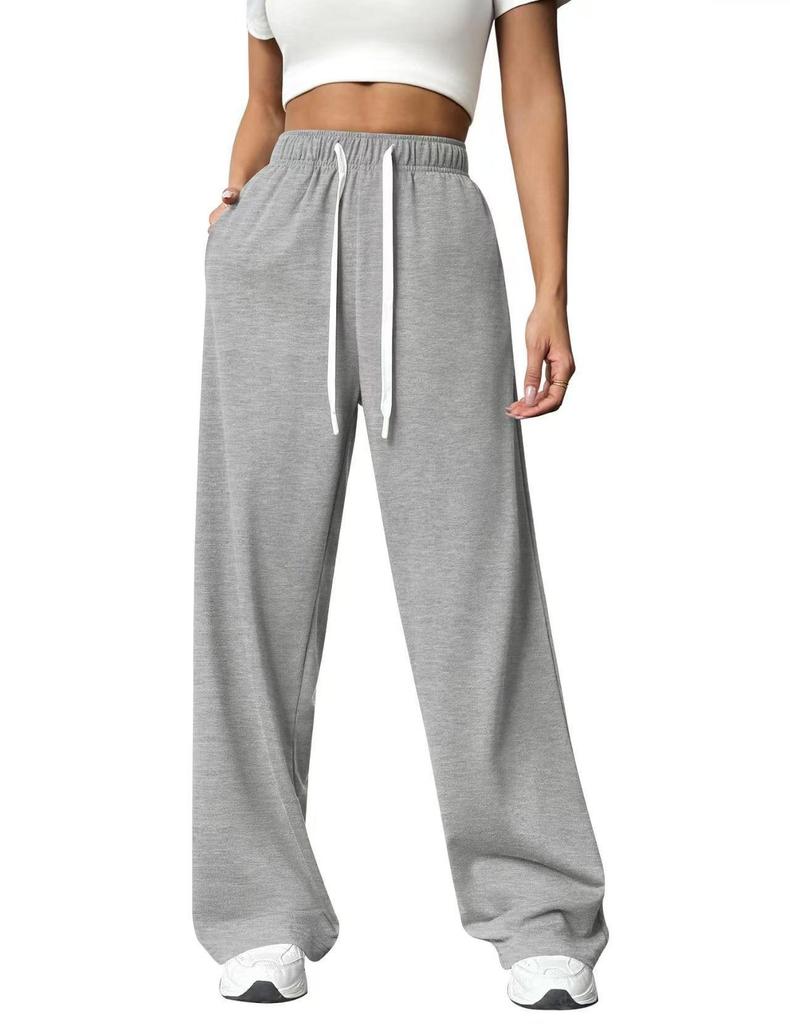 Dames Hoge Taille Casual Veelzijdige Joggingbroek met Manchetten – Europese en Amerikaanse Stijl