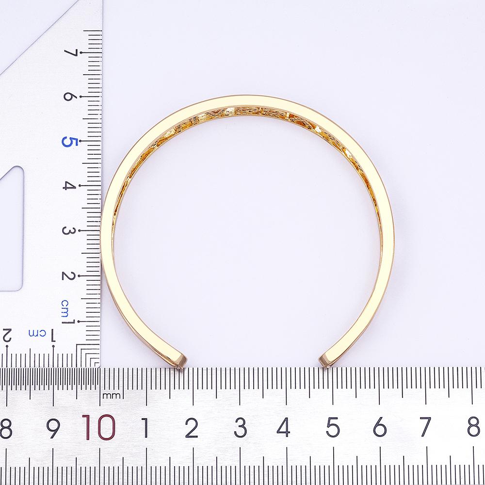 Top Quality Personalize Gold Color Hollow HAPPY Letter Opening Cuff Bangle Bracelet For Women Girls Fashion Party Jewelry Gift