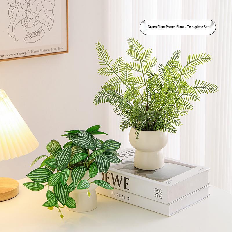 Artificial Bionic Potted Plant for Living Room Table or TV Cabinet