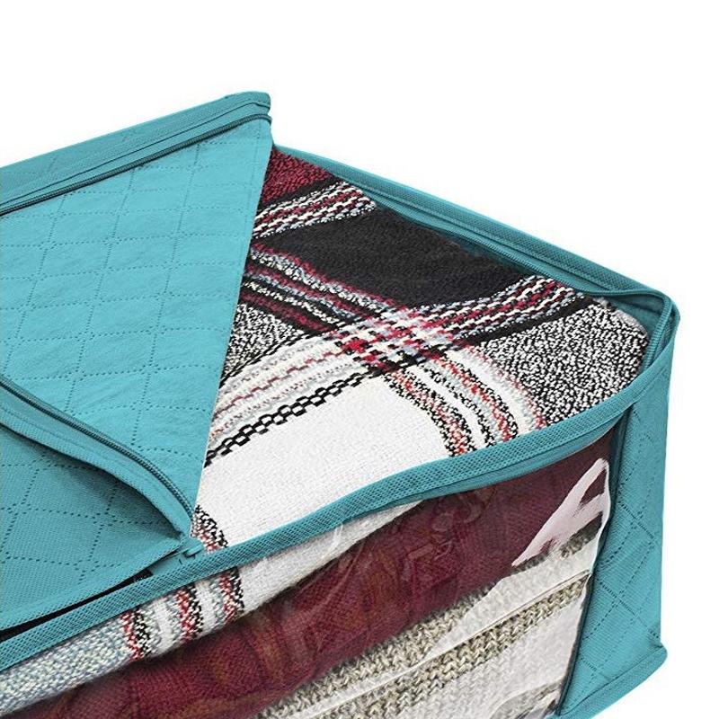 3 Scatole di Grande Capacità per Conservare i Vestiti, per Organizzare Vestiti e Biancheria da Letto della Camera da Letto, Adatte per Traslochi e Conservazione Domestica