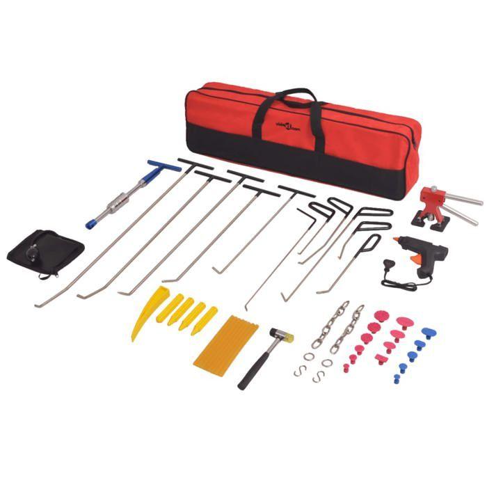Kit de débosselage sans peinture - vidaXL - 50 pièces - Acier inoxydable - Outils DSP - Élimination des bosses