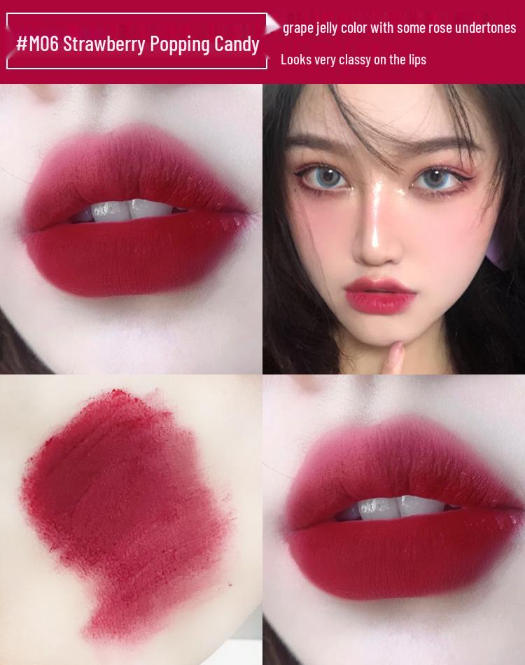 

AKF Lip Mud: Women s Matte Velvet Whitening Non-Stick Lipstick & Gloss, M07 Niche Color.