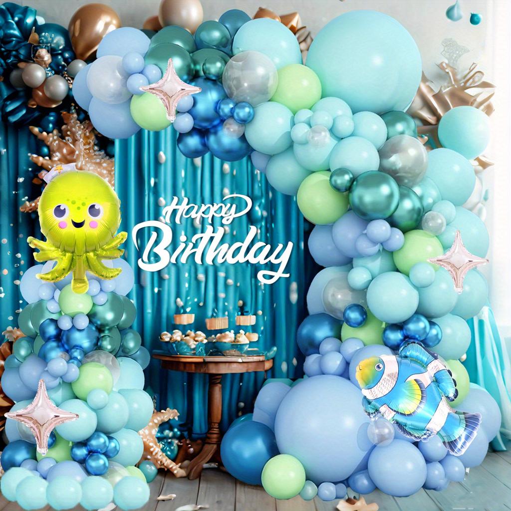 Ocean Theme Balloon Set for Birthday Party Decoration Ocean Theme Scene Decoration Summer Decoration Home Decoration