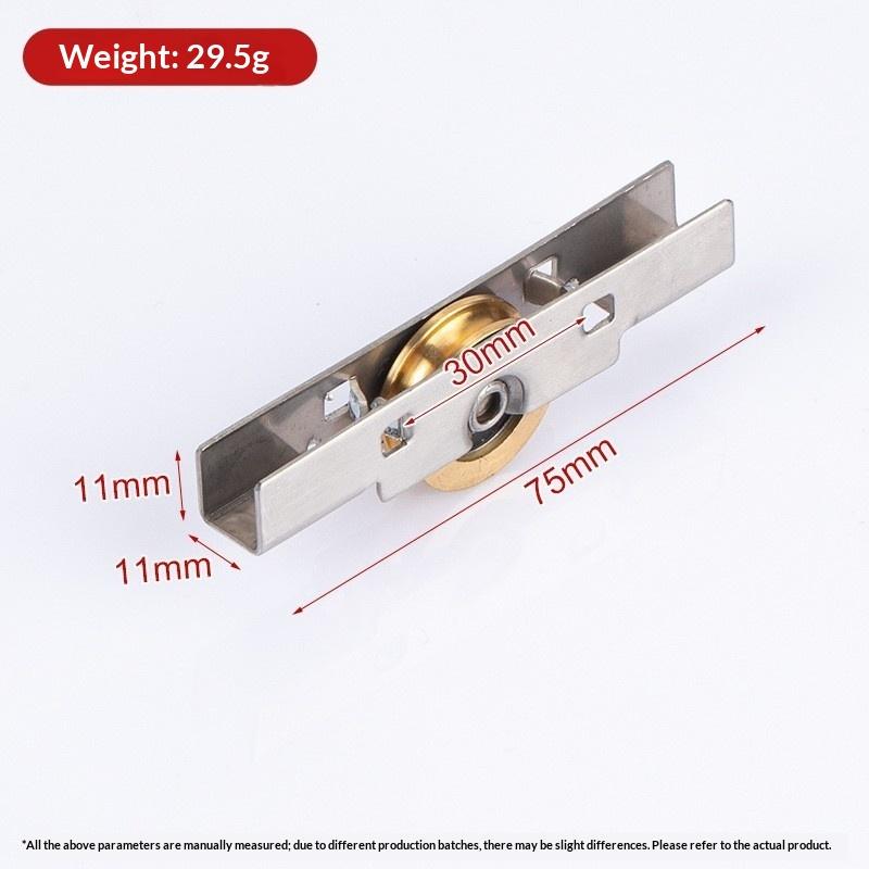 4Pcs Stainless Steel Copper Roller 8Mm Sliding Glass Door And Window Pulley Window Decoration Hardware Accessories